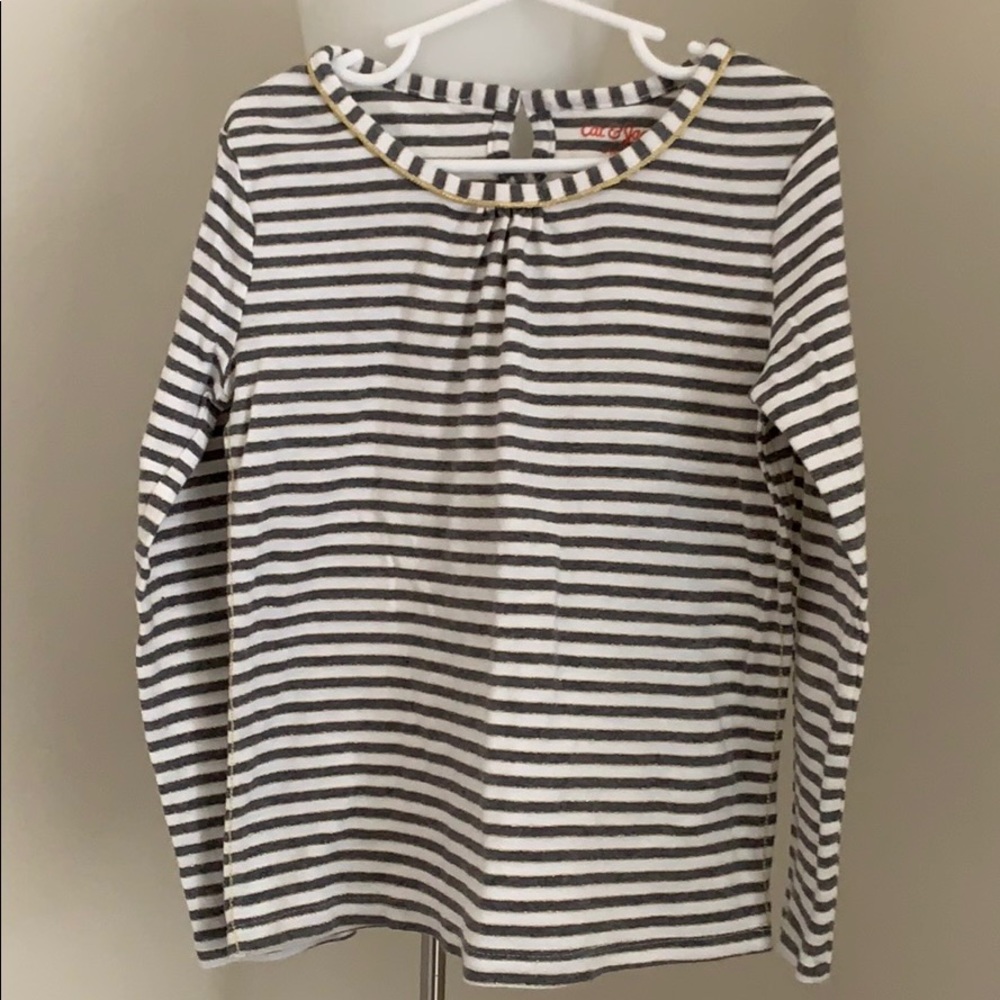 *3 for $10* Grey & White with Thin Gold Detail Top